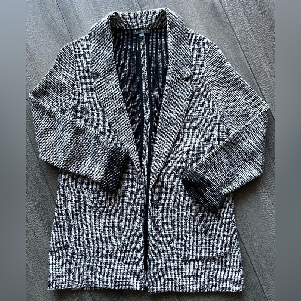 TOPSHOP | Open Blazer Sweater